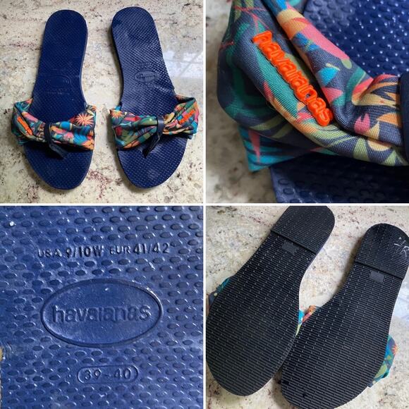 Havianas $42 St. Tropez Flip Flops Womens 9 NWOT - Picture 1 of 15